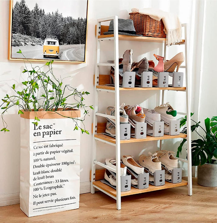 Schuhorganizer Platzsparend, rutschfest Schuhe Schrank, Schuhregal 3 Höhenverstellbar Mit Allen Arte