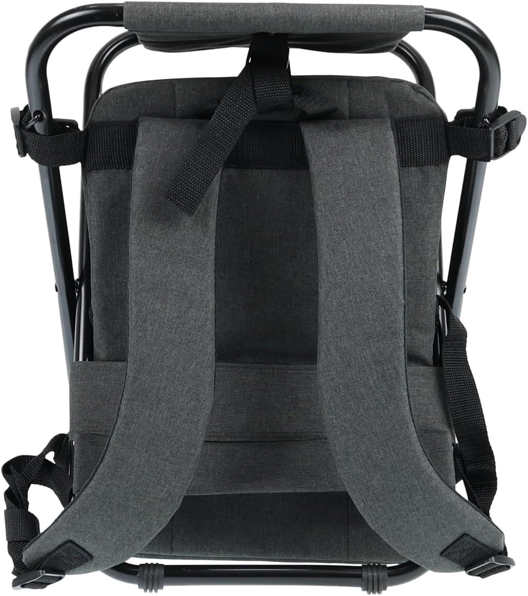 Aurora Outdoor Backpack - Rucksack mit Hocker - schwarz