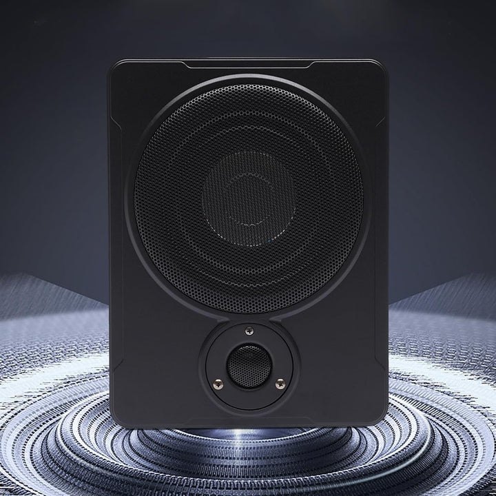 Auto-Subwoofer Aktiver Subwoofer fürs Auto 200W schwarz Aluminiumgehäuse Überhitzungsschutz für PKW