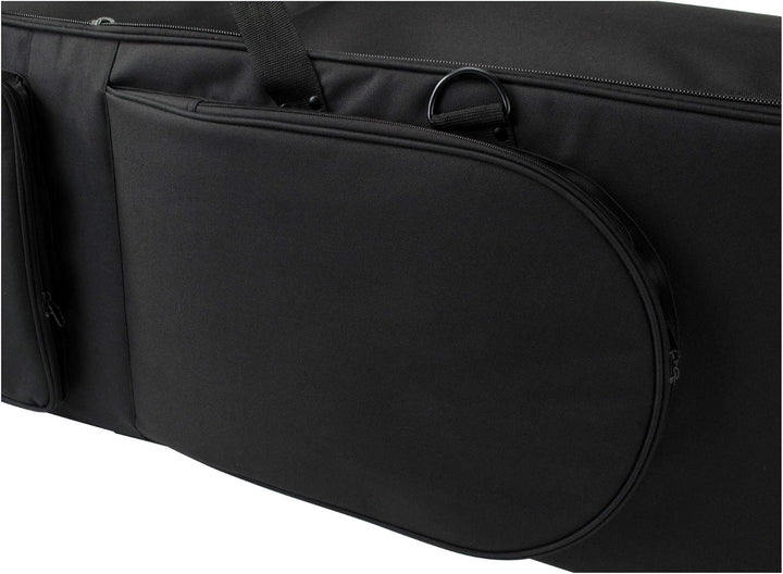 Classic Cantabile Keyboardtasche mit Rollen 140 cm schwarz (robuster Gigbag, Innenmasse, 140 x 46 x