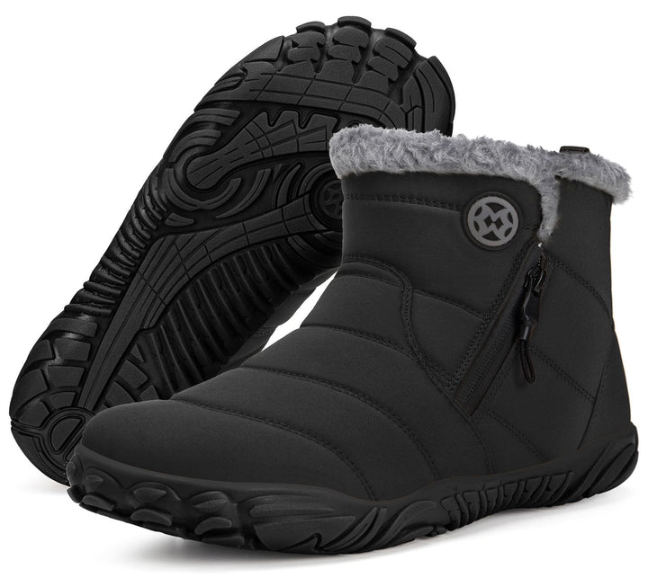 Sisttke Barfussschuhe Herren Gefüttert Winterschuhe Damen Warm Winterstiefel Winter rutschfeste Brei