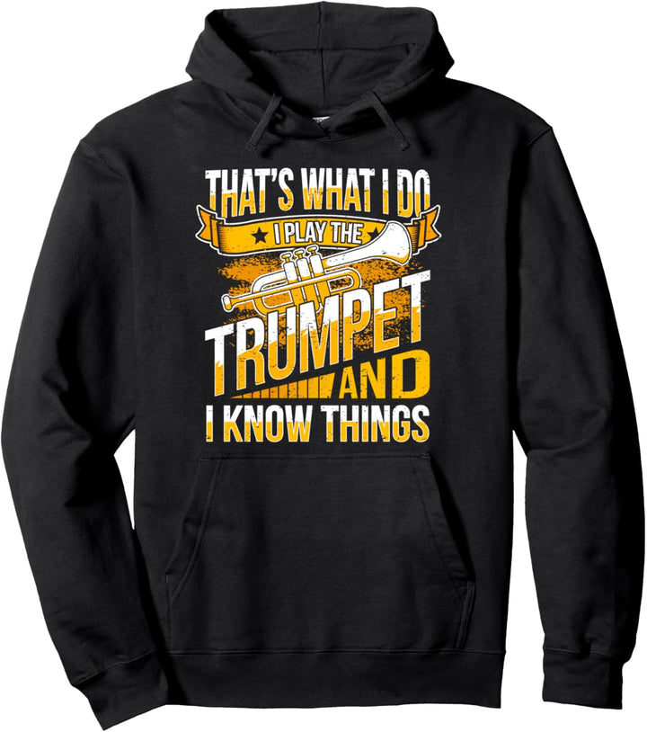 Cooles Trompeten Design I Ich Spiele Trompete & Weiss Sachen Pullover Hoodie