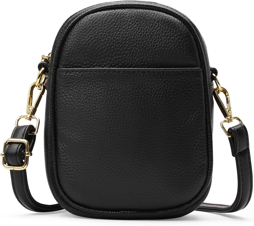 SENDEFN Handy Umhängetasche Damen, Leder Handytasche zum Umhängen Geldbörse Damen, Brieftasche mit V