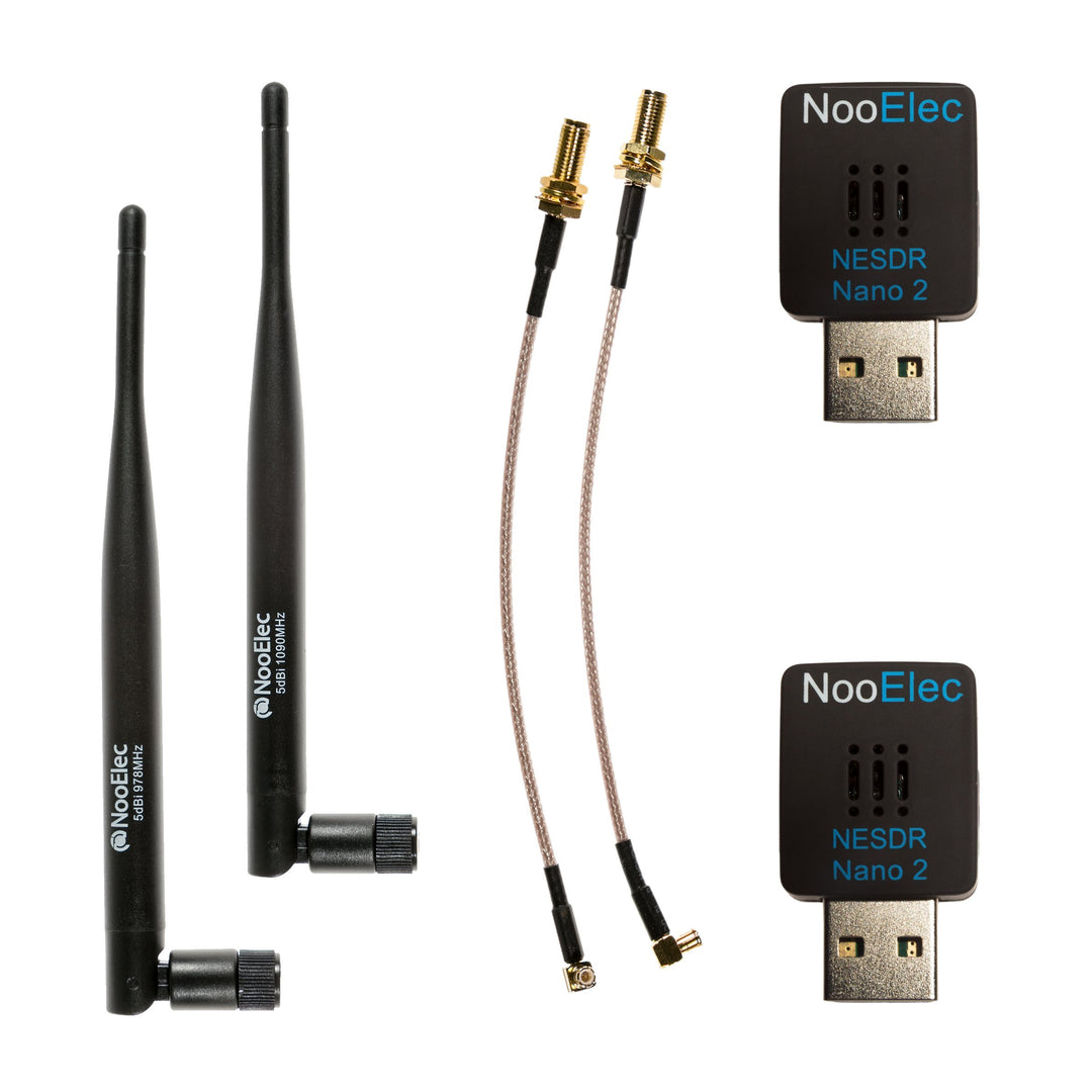NooElec Stratux 1090ES &amp; UAT - Radios und Hochleistungsantennen Dualband NESDR Nano 2 ADS-B (978 MHz
