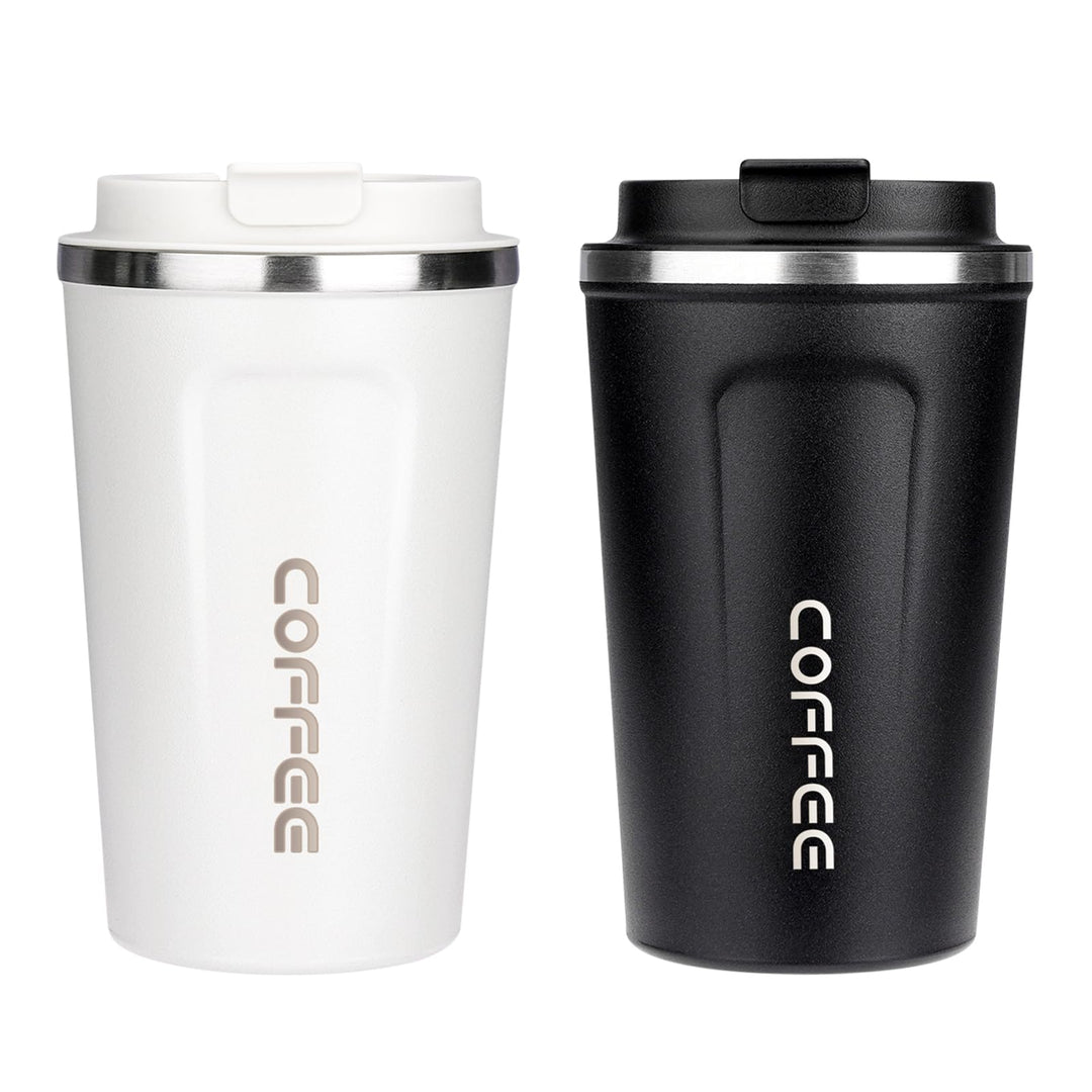 ERBO Kaffeebecher to go, Thermobecher Edelsthal, Auslaufsicher Kaffeetasse Kaffeebecher mit Deckel,