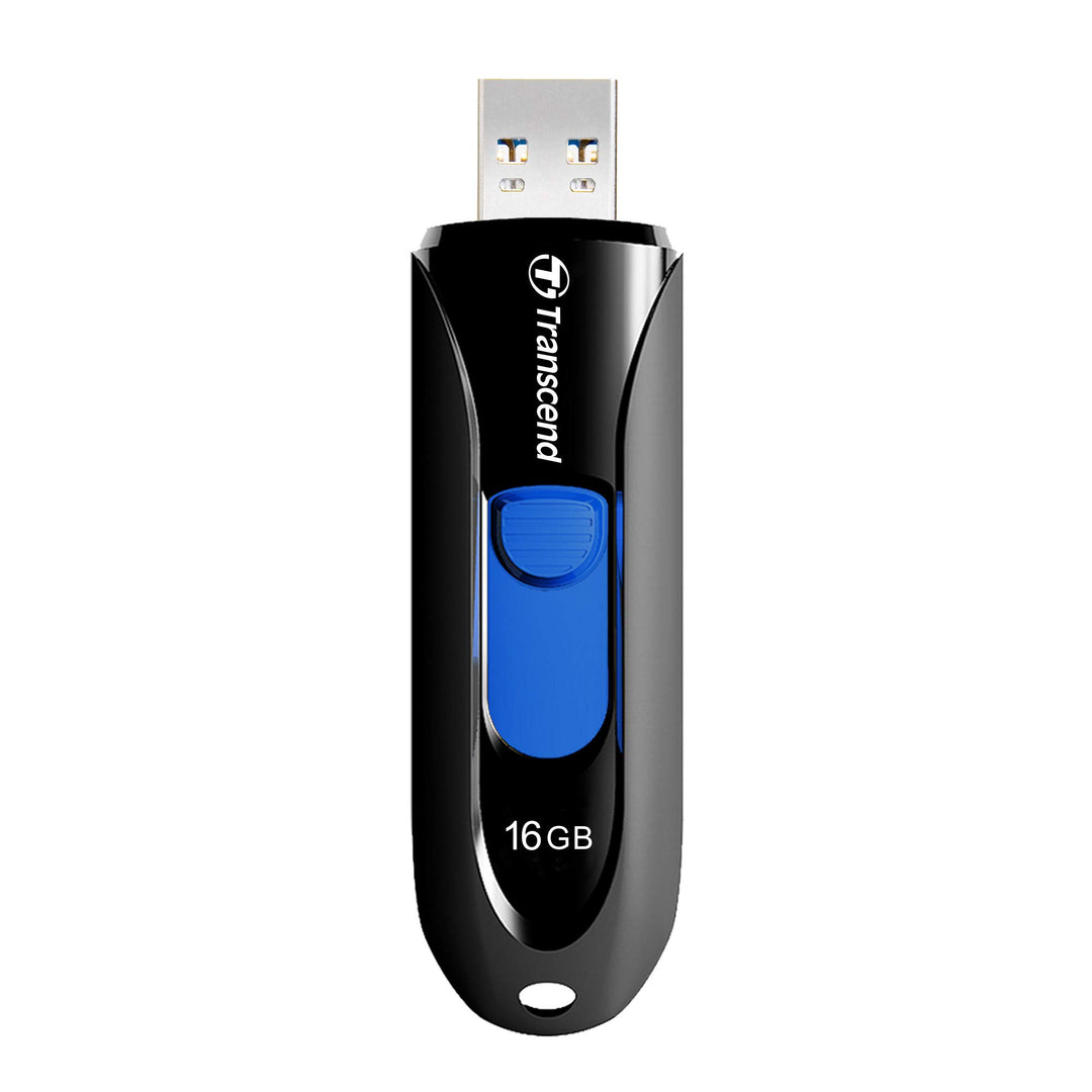 Transcend JetFlash 790 USB-Stick 16GB – USB 3.1 Gen 1 / USB 3.2 Gen 1 Flash Drive, kappenloses Desig