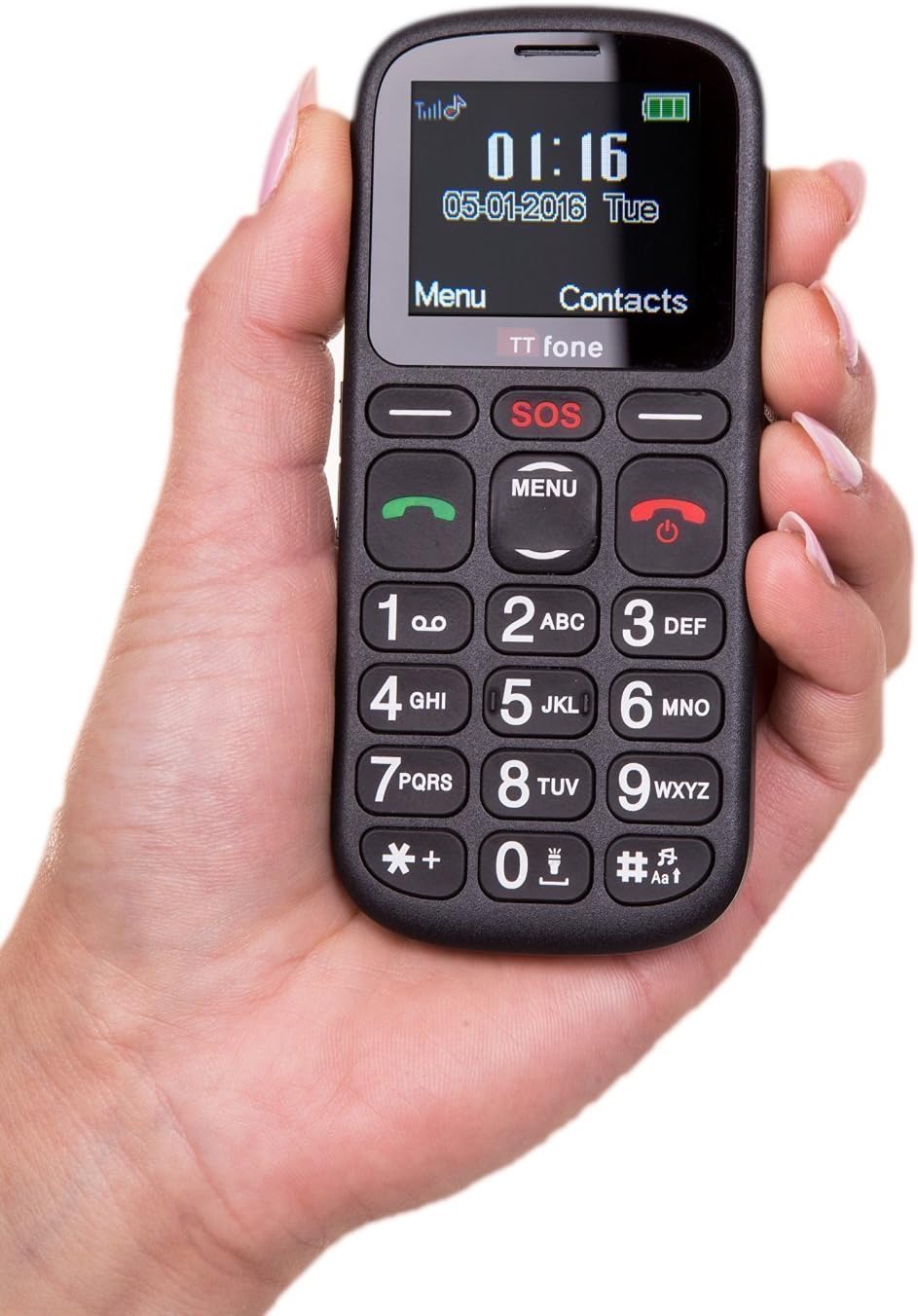 TTfone Comet TT100 Handy GSM 11,4 cm (: 1,77 Zoll – Linux) schwarz