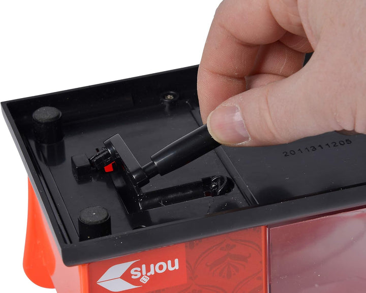 noris 606154620 - Kartenmischmaschine manuell inkl. Kurbel, für Kartengrösse bis 9, 2 x 6 cm, ab 8 J