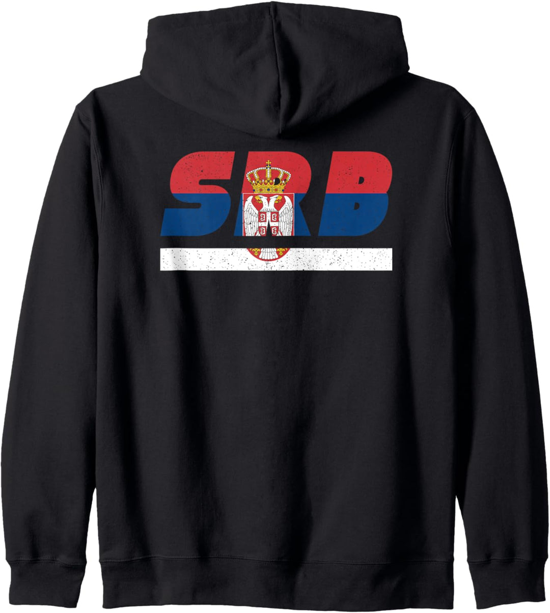 Serbien Design SRB. Srbija Outfit mit Flagge Kapuzenjacke