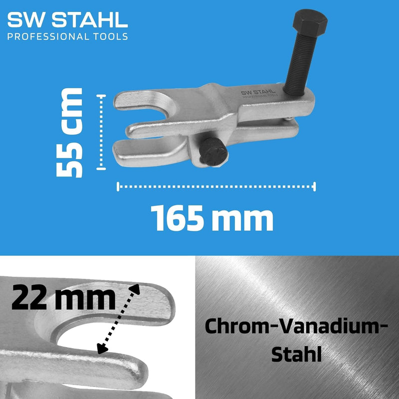 SW-Stahl 10008L Kugelgelenk Abzieher mit verstellbarer Feingewindespindel I Gelenkbolzen Ausdrücker