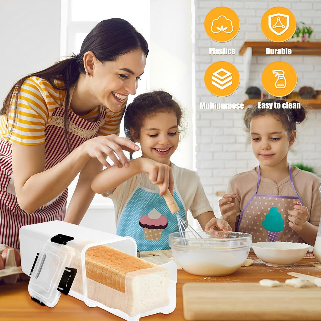 Brotkasten,Brotaufbewahrungsbehälter Laibbrotbehälter,BPA freier Sandwichbrotspender aus Kunststoff