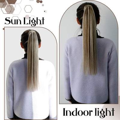 Hetto Extensions Echthaar Zopf Blond Ponytail Echthaar Extensions Remy Zopf Extensions Echthaar High