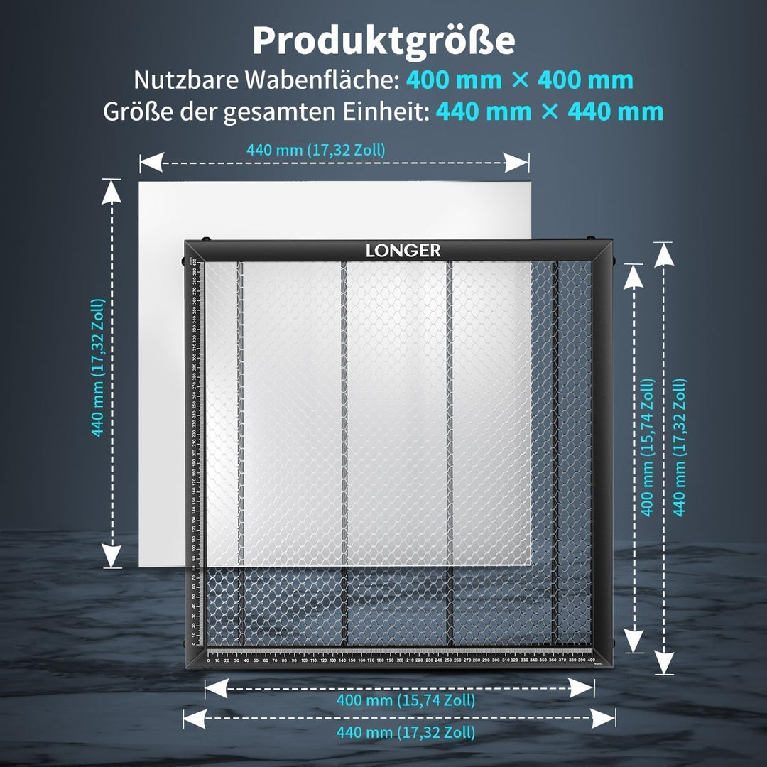 Longer RAY5 20W Lasergravierer mit Luftpumpe, Y-Achse Rotationswalze 360 ° Drehung mit Halter, 8pcs