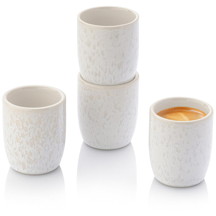Sänger | Espresso Tassen Set Korfu 4 tlg, Espresso- & Mokkatassen 4 Personen, Espressotassen Steingu
