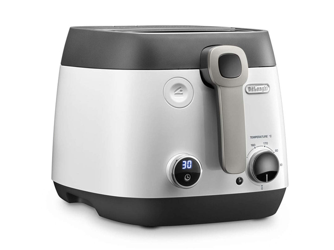 De'Longhi Fritteuse FS6067, Einstellbarer Thermostat, Timer Funktion, Fassungsvermögen 2,4l, 1800W,