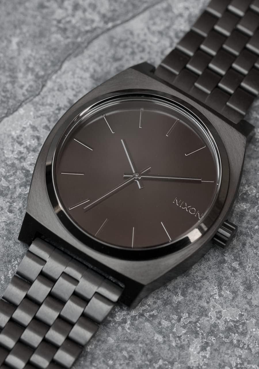 Nixon Time Teller Armbanduhr Analog Quarz All Schwarz, All Schwarz