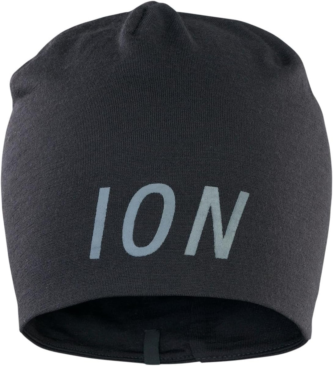 Ion Logo Merino Beanie Fahrrad Unterhelmmütze schwarz
