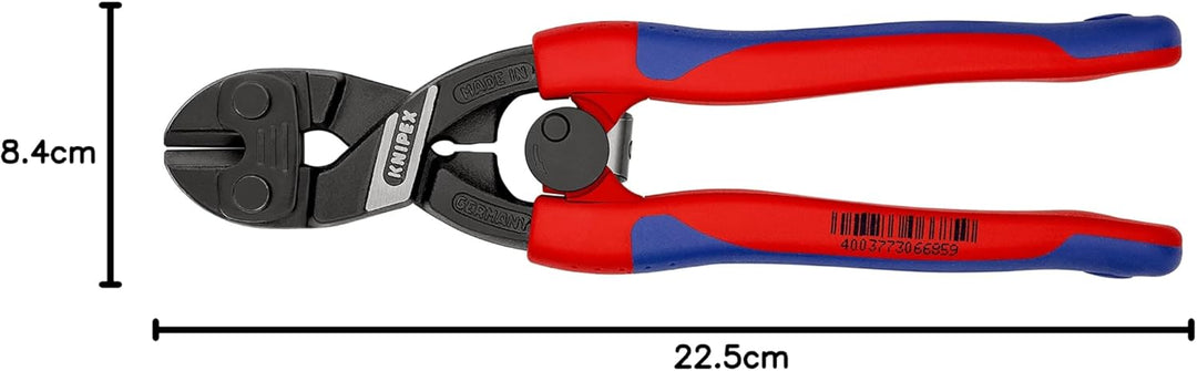 Knipex CoBolt® Kompakt-Bolzenschneider schwarz atramentiert, mit schlanken Mehrkomponenten-Hüllen 20
