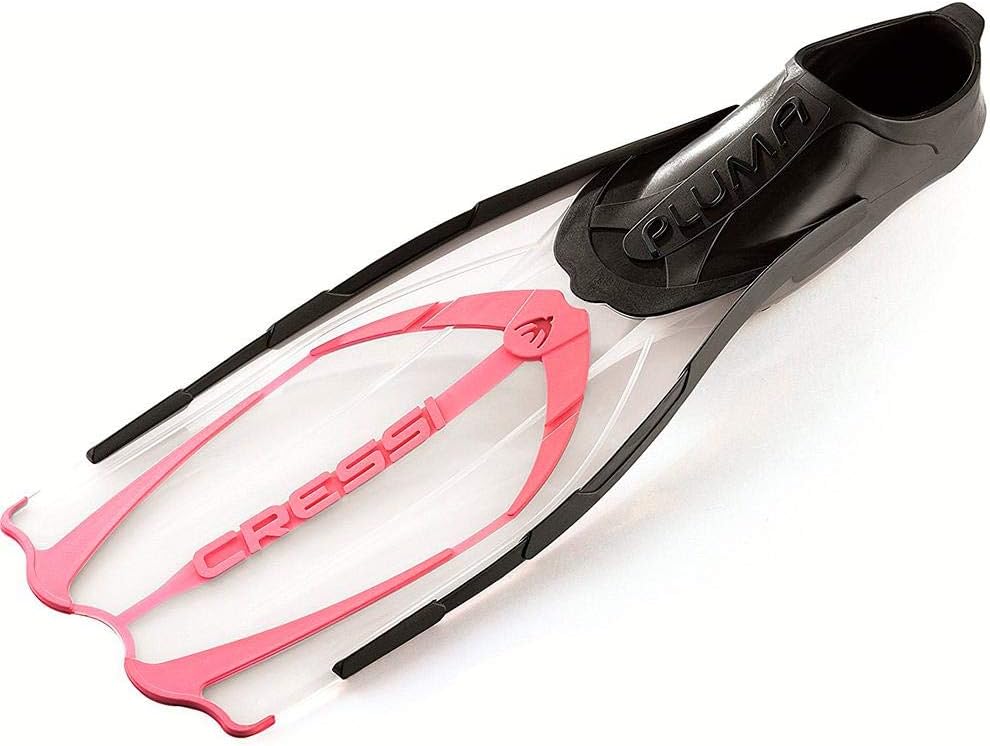 Cressi Pluma / Pluma Bag - Premium Flossen Set Schwarz/Silber 45/46 Single, Schwarz/Silber 45/46 Sin