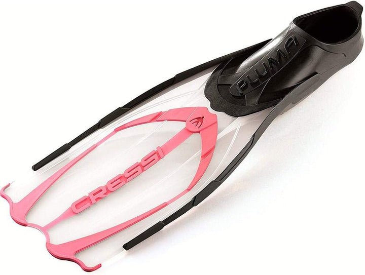 Cressi Pluma / Pluma Bag - Premium Flossen Set Schwarz/Silber 45/46 Single, Schwarz/Silber 45/46 Sin