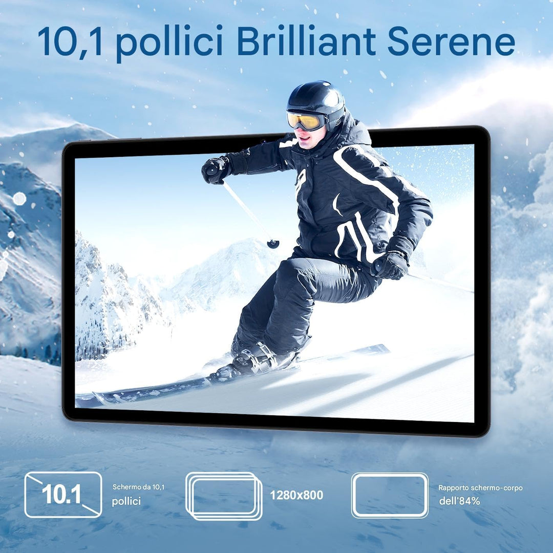 Redbeat Tablet 10 Zoll, 2-in-1 Tablet Android mit Stift Tastatur Maus Lederhülle und SIM Kartensteck