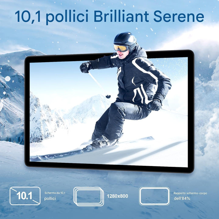Redbeat Tablet 10 Zoll, 2-in-1 Tablet Android mit Stift Tastatur Maus Lederhülle und SIM Kartensteck