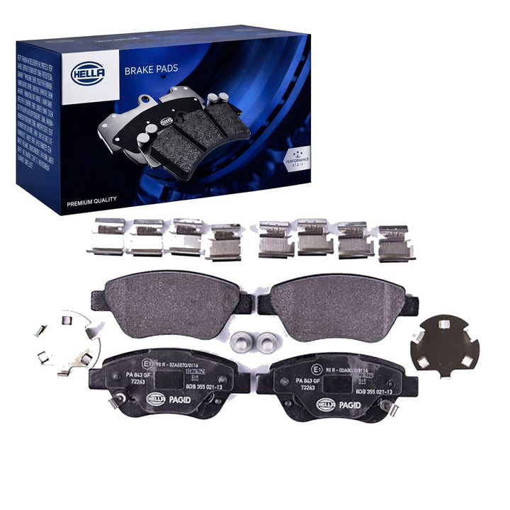 HELLA PAGID 8DB 355 021-131 Bremsbelagsatz - T2263 - Dicke/Stärke: 17mm - Bremssystem: Bosch - mit a