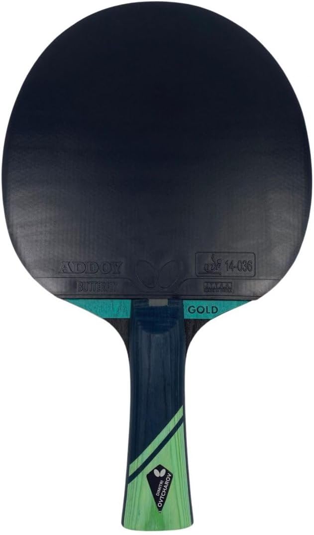 Butterfly® Dimitrij Ovtcharov Gold Tischtennisschläger | Neue Eva-Technologie | ITTF zertifizierter