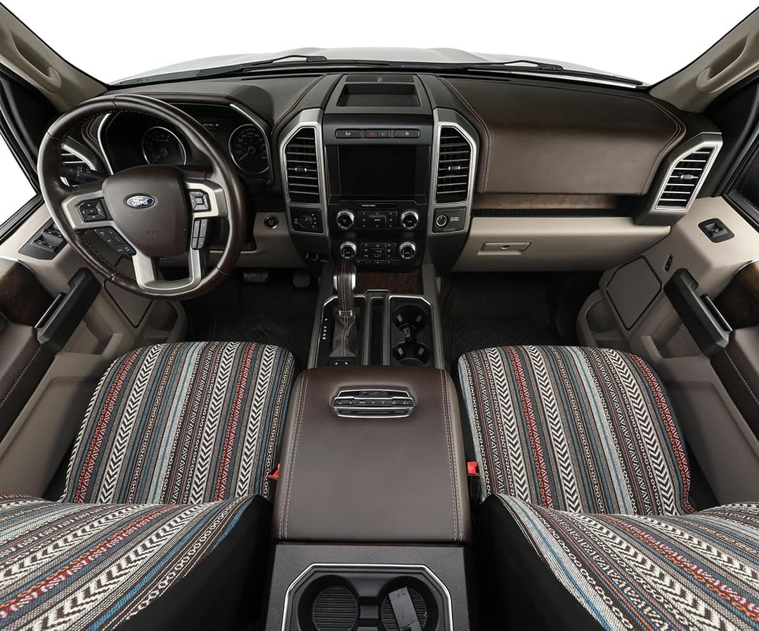SOBONITO Auto-Sitzbezüge Set Universal,Bohème-Stil,Auto-Sitzschoner,Auto-Schonbezüge,Schweres Decken