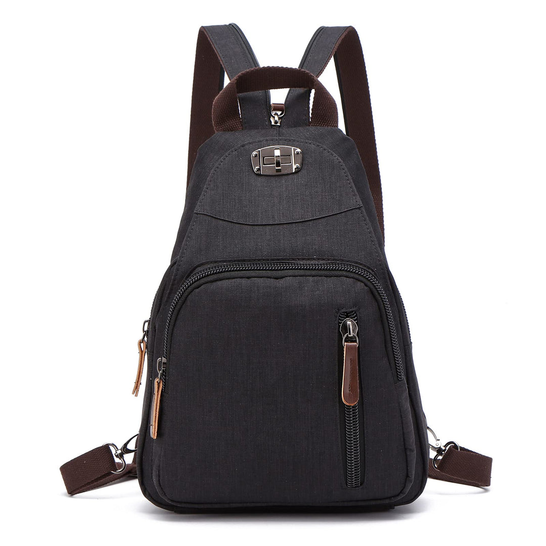 FANDARE Retro Brusttasche Sling Bag Klein Rucksack Schulranzen Umhängetasche Schulrucksack Sporttasc