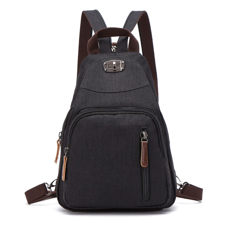 FANDARE Retro Brusttasche Sling Bag Klein Rucksack Schulranzen Umhängetasche Schulrucksack Sporttasc