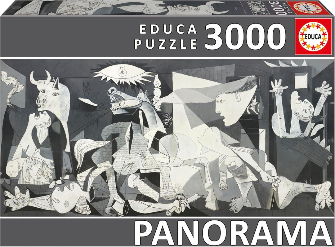 Educa 11502, Guernica, 3000 Panorama Teile Puzzle für Erwachsene und Kinder ab 14 Jahren, Pablo Pica