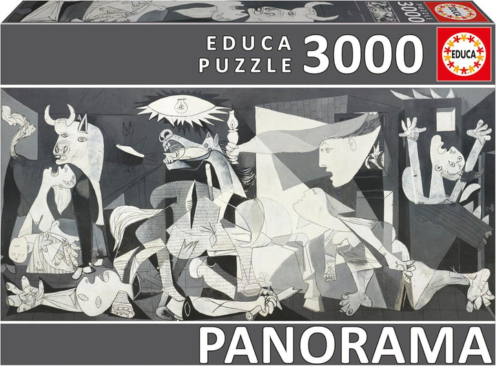 Educa 11502, Guernica, 3000 Panorama Teile Puzzle für Erwachsene und Kinder ab 14 Jahren, Pablo Pica