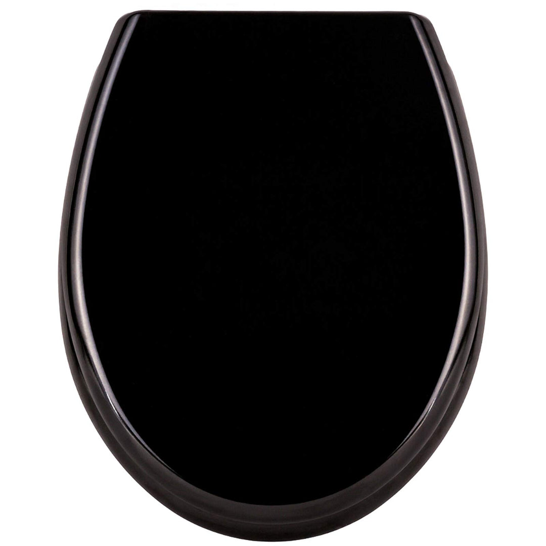 XMTECH WC Sitz Toilettendeckel Absenkautomatik mit Absenkautomatik/Softclose, Universal Grösse Toile