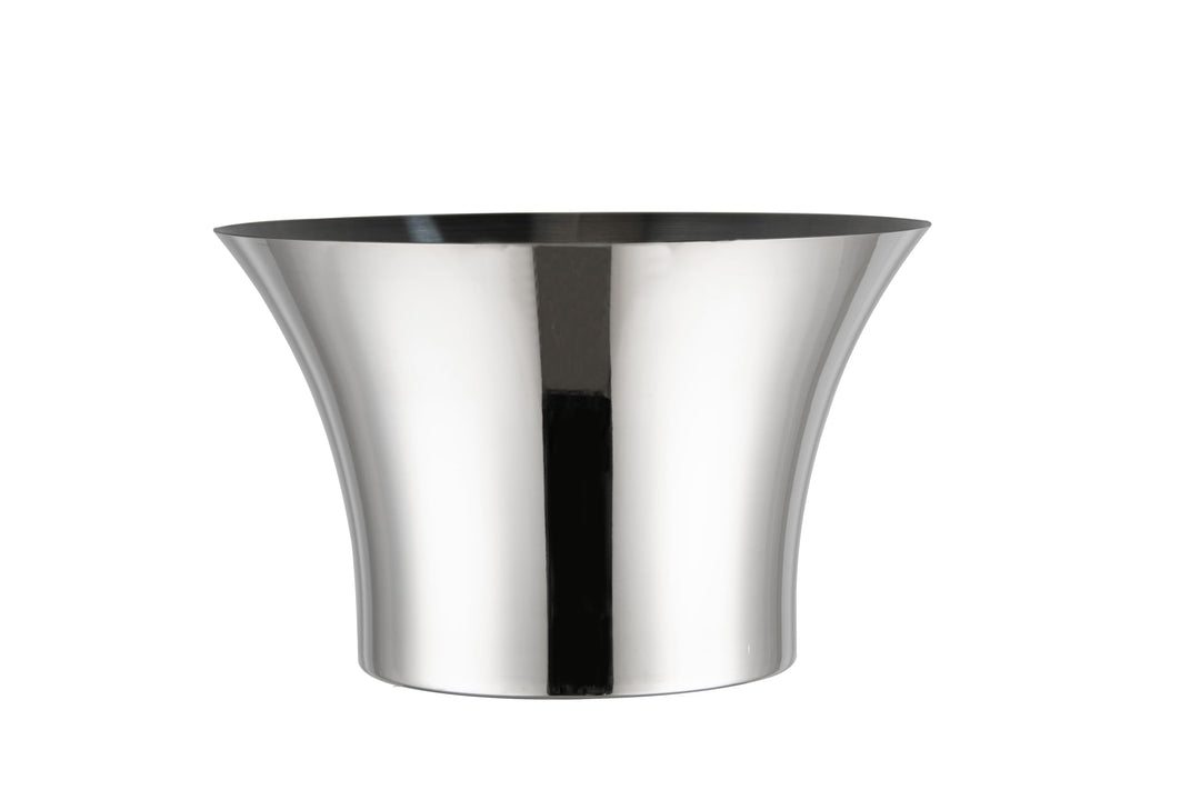 Sektkühler XXL 13 Liter Silber Edelstahl 35,5 x 22 cm | Flaschenkühler Weinkühler Champagnerkühler E