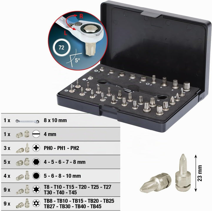 KS Tools 503.4670 Micro Bit-Satz, 32-tlg.