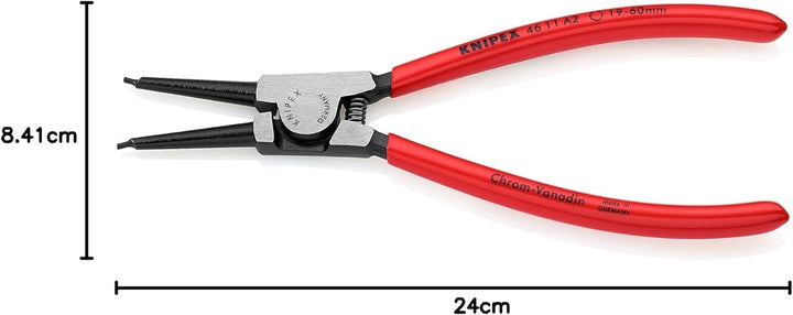Knipex Sicherungsringzange für Aussenringe auf Wellen schwarz atramentiert, mit Kunststoff überzogen