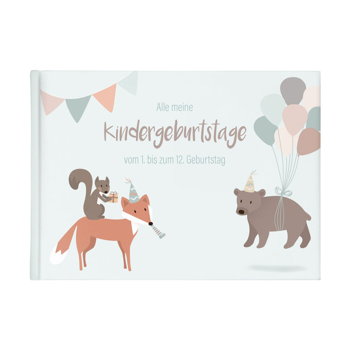 Mintkind® „Alle meine Kindergeburtstage“ Erinnerungsalbum vom 1. bis zum 12. Geburtstag | Fotoalbum