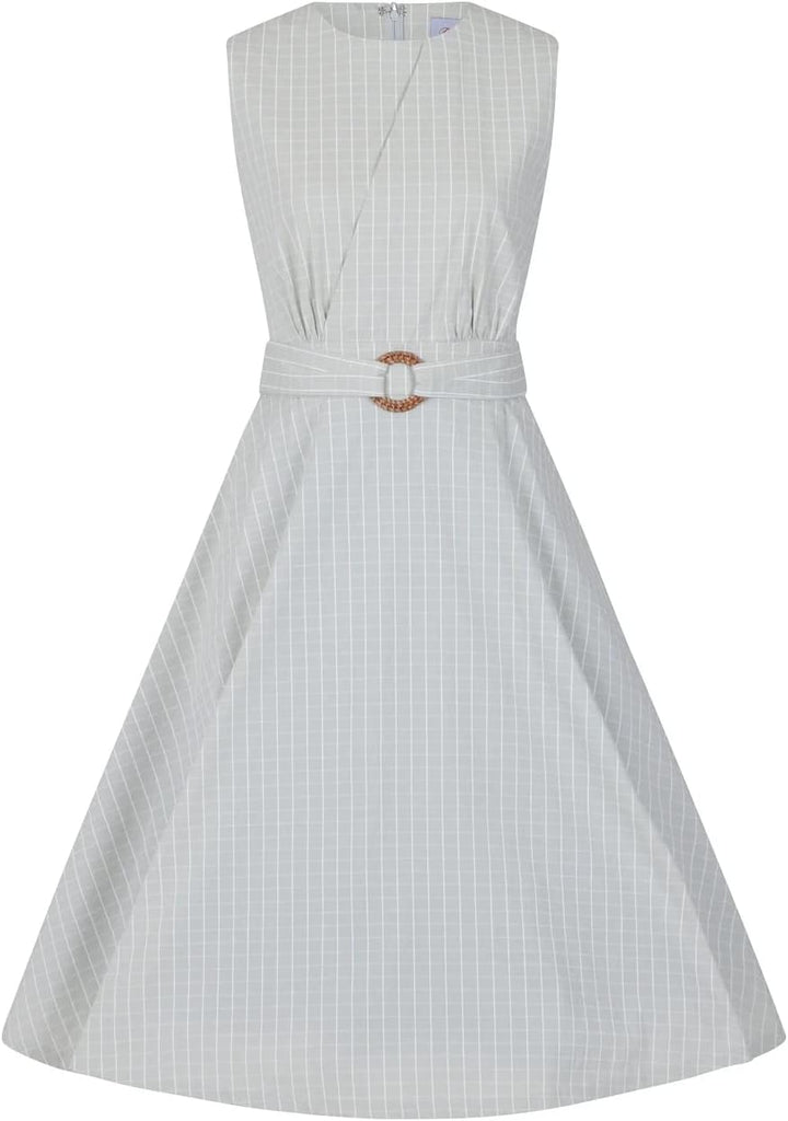 Banned Clothing - Grid Check Dress XS/Blue