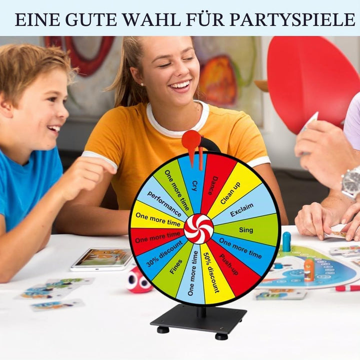 Glücksrad Zum Drehen, 30cm Glücksrad Zum Selbstgestalten, Drehrad, Gluecksrad Gluecksrad mit Trocken