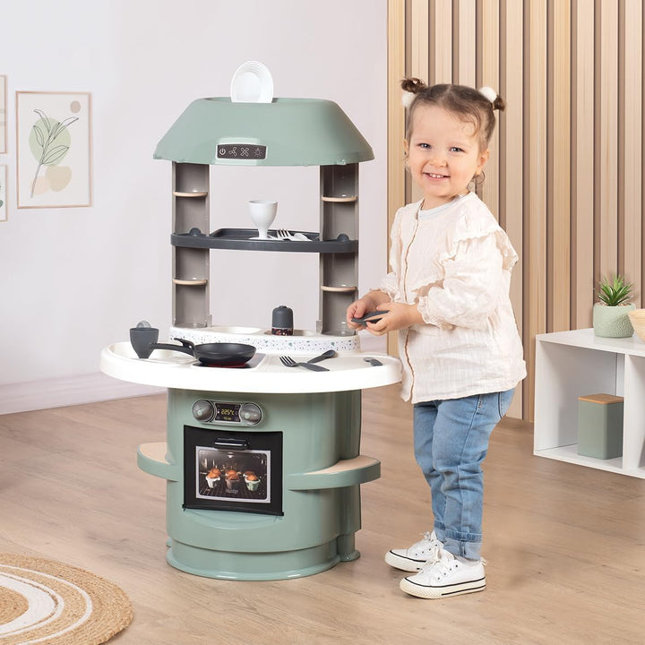 Smoby - 312700WEB Spielküche Nova - Küche für Kinder - 13 Zubehörteile -sanfte Pastellfarben - ab 18
