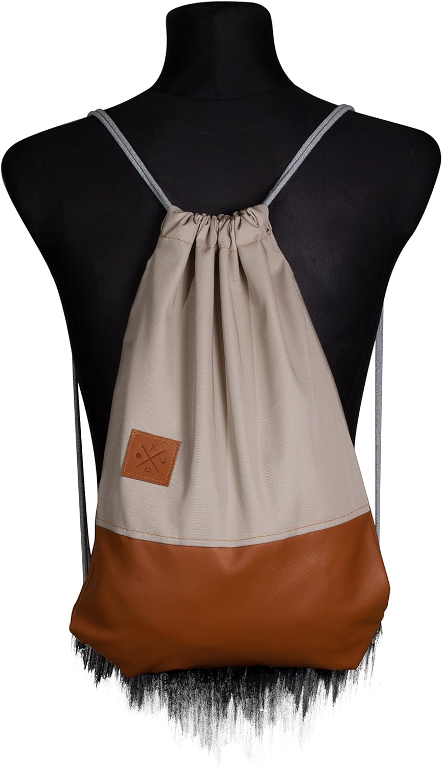 Leather Sports Bag - Leder Rucksack Gym Bag Turnbeutel Sport Beutel Tasche Manufaktur13 M13