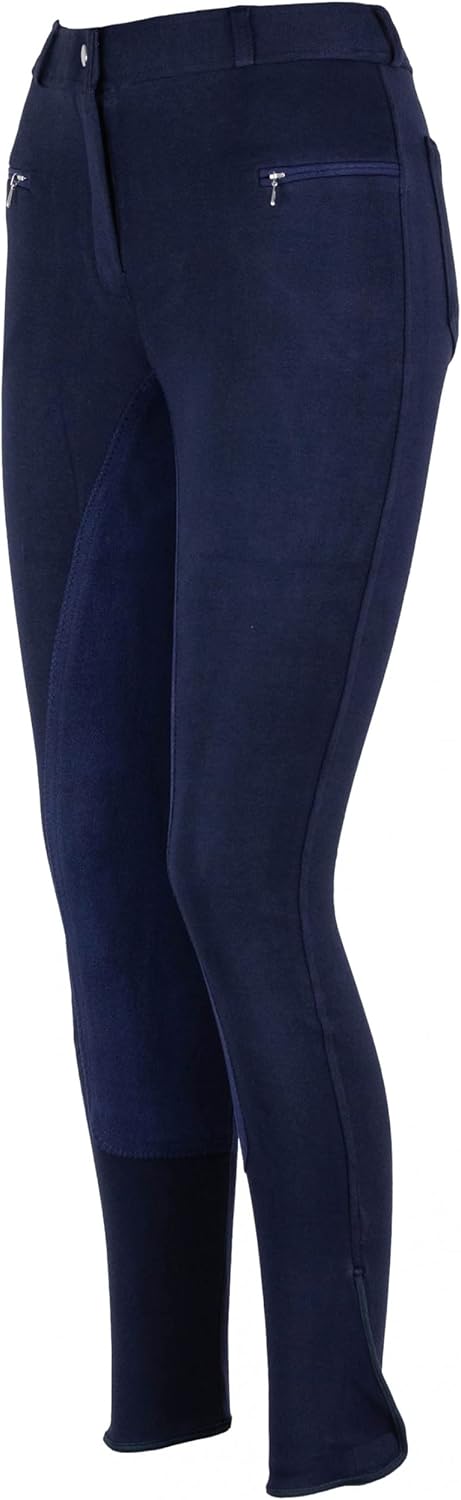 RL24 - Kinder Reithose Vollbesatz BASICLINE 110 Dunkelblau/Dunkelblau, 110 Dunkelblau/Dunkelblau