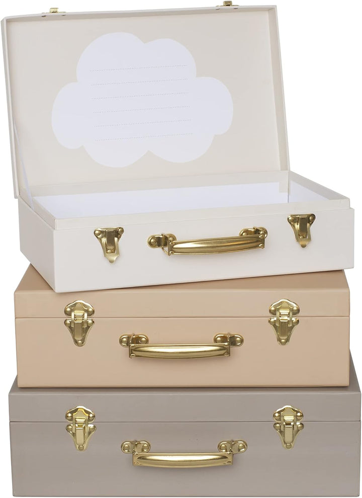 JaBaDaBaDo - Beige Koffer - 3er Set (A3220)