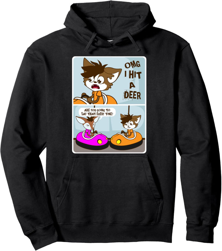 Hit A Deer Furry Besitzer Pullover Hoodie
