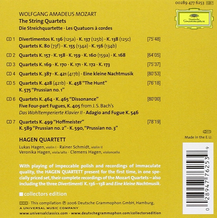 Sämtliche Streichquartette 1-23 (Ga), Audio-CD