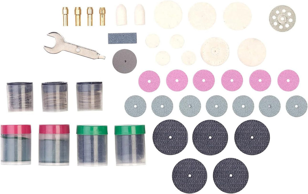 AGT Mini Bohrer: Akku-Multifunktionswerkzeug mit Sortierkoffer und 340-tlg. Zubehör-Set (Multitools,