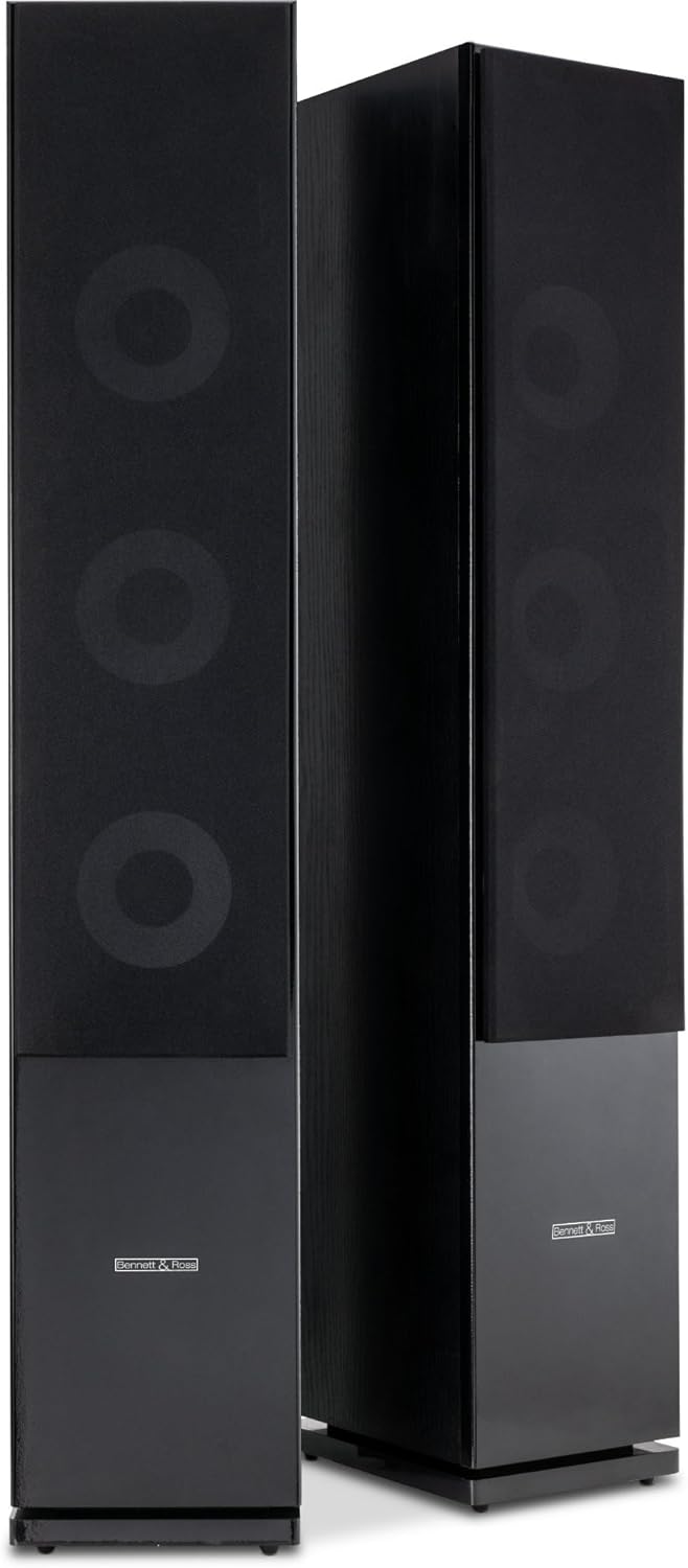 Bennett & Ross Ultrasphere 3-Wege HiFi Standlautsprecher Paar - 200W RMS - 2 x 6,5" Tieftöner - 6,5"
