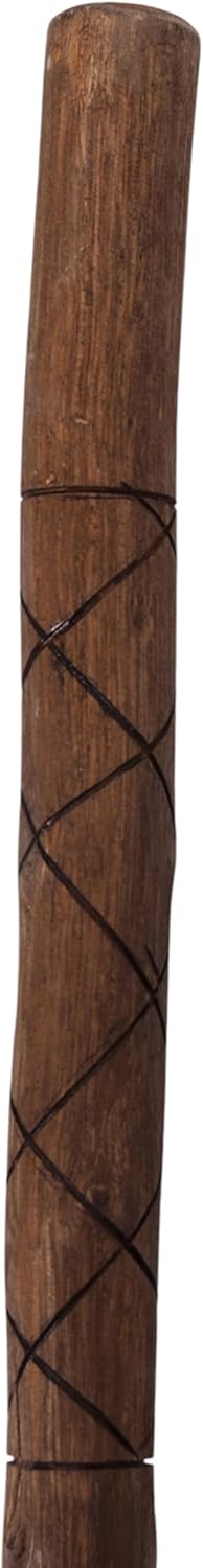 Geschnitzter GEHSTOCK Walk | Teakholz, 120cm | Holz Stock mit Schnitzereien, Wanderstock, Holz Stock