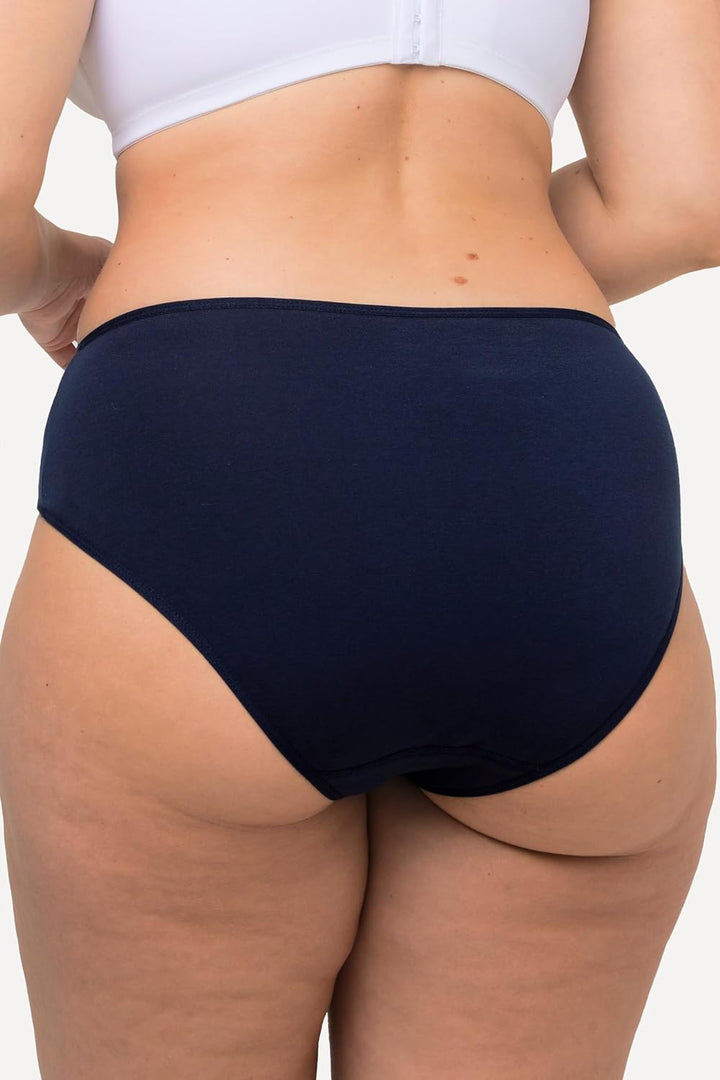 Ulla Popken Damen Taillenslip (5er Pack) 54-56 Nachtblau, 54-56 Nachtblau